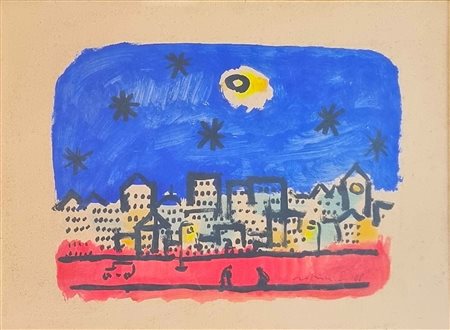 ROGNONI FRANCO Milano 1913 - 1999 "Periferia"