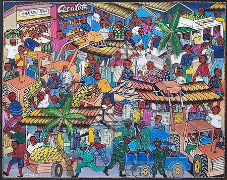 MALIKITA M. MARUS Tanzania 1964 "Mercato"