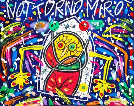 DONZELLI BRUNO Napoli 1941 "Notturno Mirò"