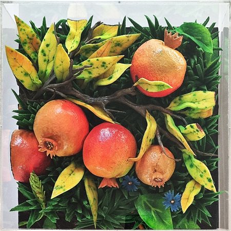 GILARDI PIERO Torino 1942 - 2023 "Melograni e fiordalisi"