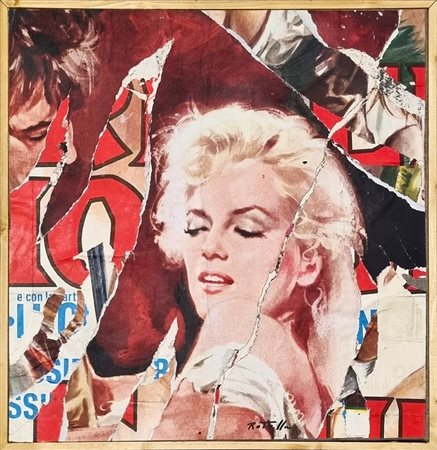 ROTELLA MIMMO Catanzaro 1918 - Milano 2006 "Marilyn"