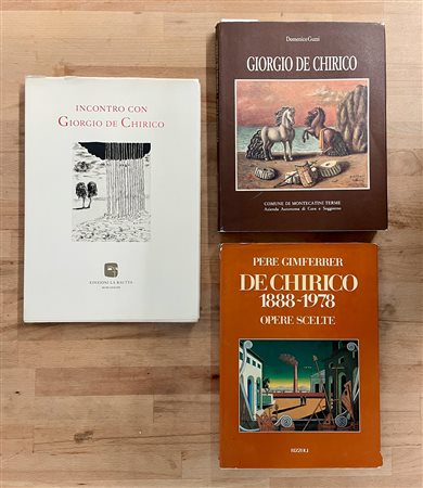 GIORGIO DE CHIRICO - Lotto unico di 3 cataloghi