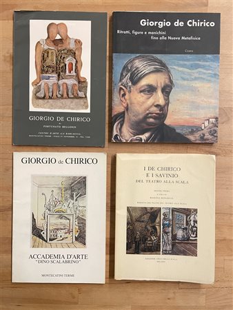 GIORGIO DE CHIRICO - Lotto unico di 4 cataloghi