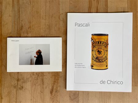 VETTOR PISANI, PINO PASCALI E GIORGIO DE CHIRICO - Lotto unico di 2 cataloghi