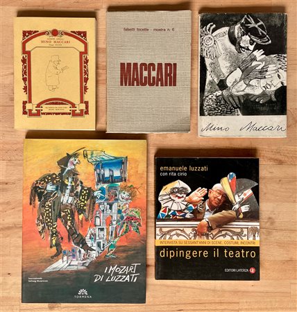 MINO MACCARI ED EMANUELE LUZZATI - Lotto unico di 5 cataloghi