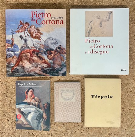 TIEPOLO E PIETRO DA CORTONA - Lotto unico di 5 cataloghi