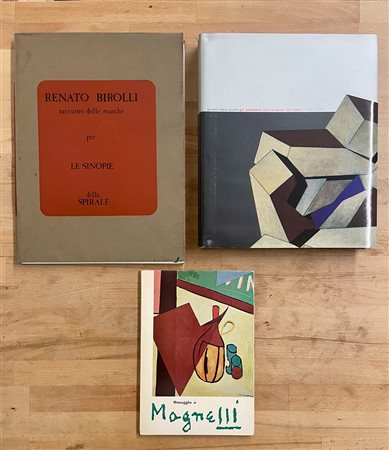 GIÒ POMODORO, RENATO BIROLLI E ALBERTO MAGNELLI - Lotto unico di 3 cataloghi