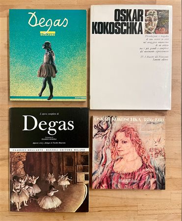 KOKOSCHKA E DEGAS - Lotto unico di 4 cataloghi
