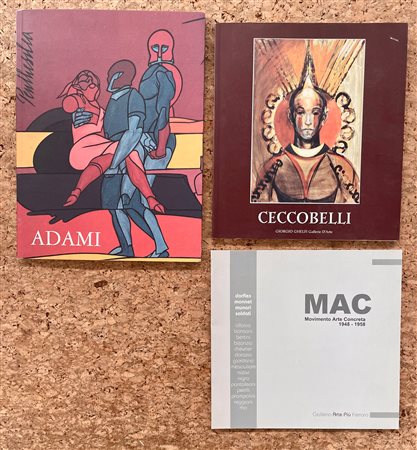 VALERIO ADAMI, BRUNO CECCOBELLI E MAC - Lotto unico 3 cataloghi