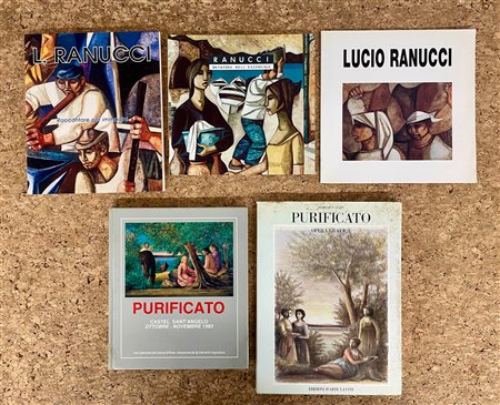 LUCIO RANUCCI E DOMENICO PURIFICATO - Lotto unico di 5 cataloghi