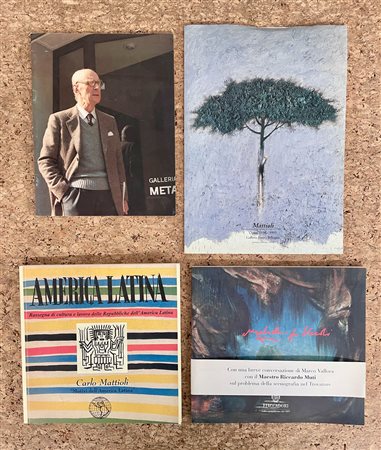 CARLO MATTIOLI - Lotto unico di 4 cataloghi