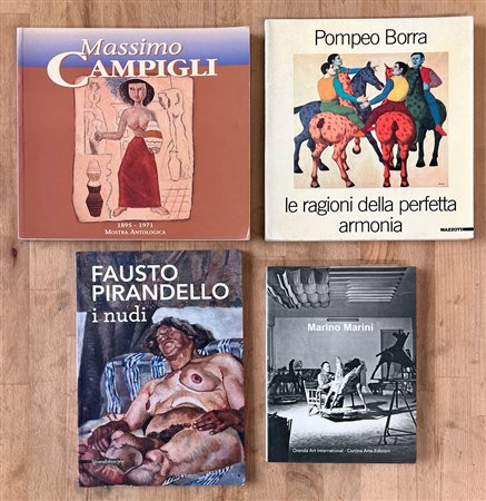 ARTE FIGURATIVA ITALIANA DEL XX SECOLO - Lotto unico di 4 cataloghi