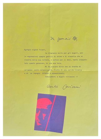 Carlo Gajani, Corrispondenza
