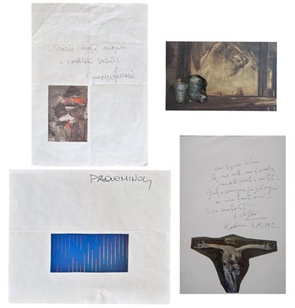 Lotto di 4 lettere: di Giuseppe Ferrari, Paolo Minoli, Giancarlo Ossola, Giulio Ruffini