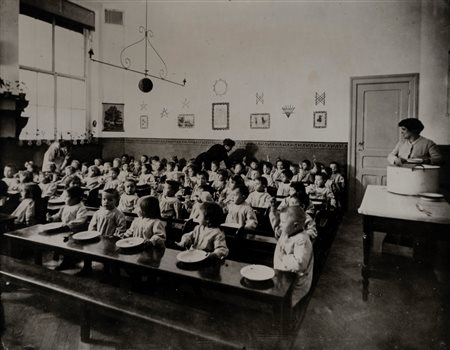 Dorothea Lange (1895 - 1965)  - Feeding poor Orphans, 1930s