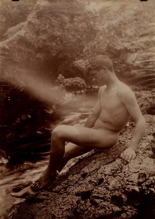 Baron Wilhelm von Gloeden (1856 - 1931)  - Senza titolo (Giovane siciliano), 1900s/1910s