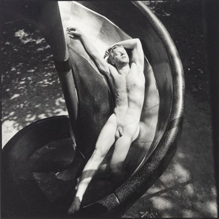 Arthur Tress (1940)  - Kent in Slide, NY , 1979