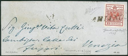 Antichi Stati Italiani - Lombardo Veneto - Annullamenti  - Ariano (stampatello diritto - P.ti 13)