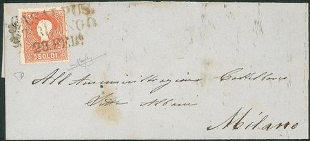 Antichi Stati Italiani - Lombardo Veneto - Annullamenti  - Casalpusterlengo (stampatello dritto - P.ti 9)