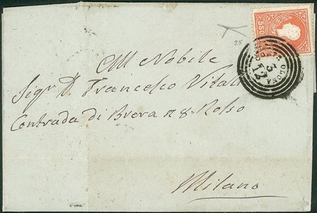 Antichi Stati Italiani - Lombardo Veneto - Annullamenti  - Corte Olona (quattro cerchi - P.ti 13)