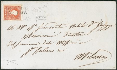 Antichi Stati Italiani - Lombardo Veneto - Annullamenti  - Cuggiongo (stampatello - P.ti 13)