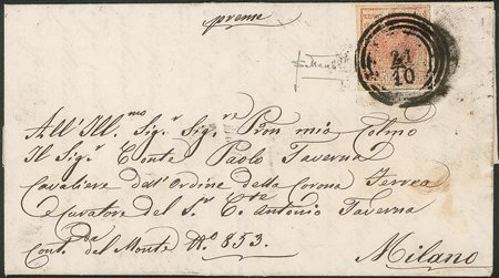 Antichi Stati Italiani - Lombardo Veneto - Annullamenti  - Gallarate (quattro cerchi - P.ti 11)