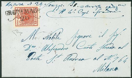 Antichi Stati Italiani - Lombardo Veneto - Annullamenti  - Grav.na (Gravedona - P.ti 13)