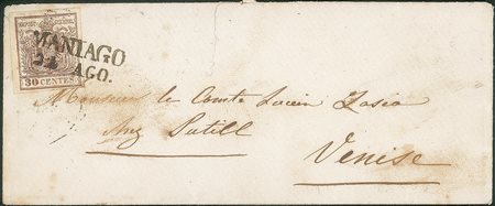 Antichi Stati Italiani - Lombardo Veneto - Annullamenti  - Maniago (stampatello dritto - P.ti 5)