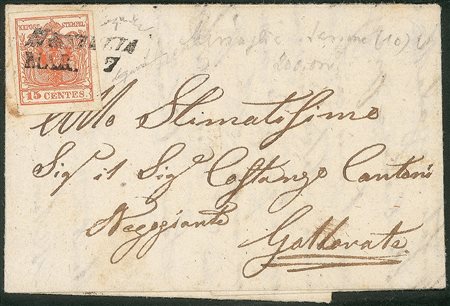 Antichi Stati Italiani - Lombardo Veneto - Annullamenti  - Missaglia (stampatello inclinato - P.ti 10)