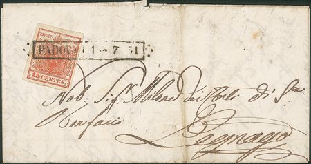 Antichi Stati Italiani - Lombardo Veneto - Annullamenti  - Padova (R51 - P.ti 7)