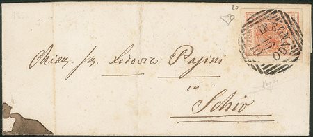 Antichi Stati Italiani - Lombardo Veneto - Annullamenti  - Tregnago (linee orizzontali e verticali - P.ti 7)