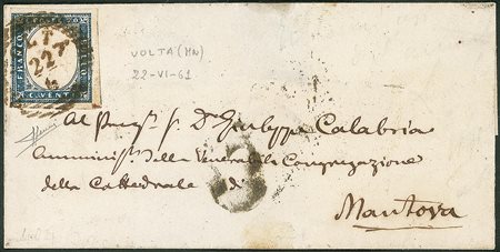 Antichi Stati Italiani - Lombardo Veneto - Annullamenti  - Volta (linee orizzontali - P.ti 8)