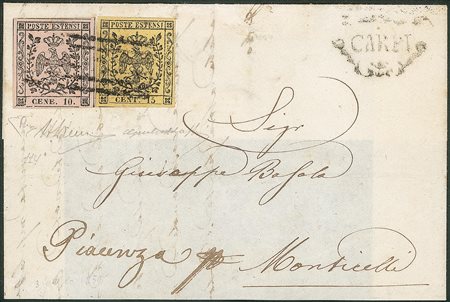 Antichi Stati Italiani - Modena - Gran parte di lettera da Carpi