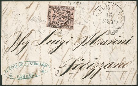 Antichi Stati Italiani - Modena - Lettera da Carrara