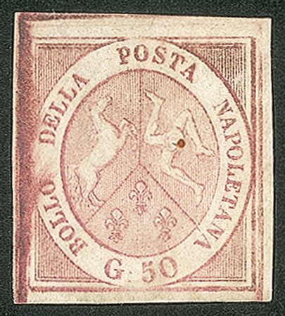 Antichi Stati Italiani - Napoli - 1858 - 50 grana rosa brunastro (14)