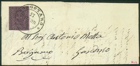 Antichi Stati Italiani - Parma - Lettera con 25 cent violetto (4)