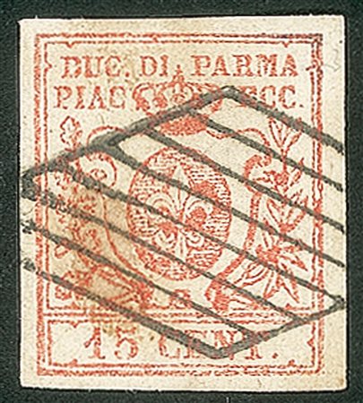 Antichi Stati Italiani - Parma - 1859 - 15 cent vermiglio (9b)