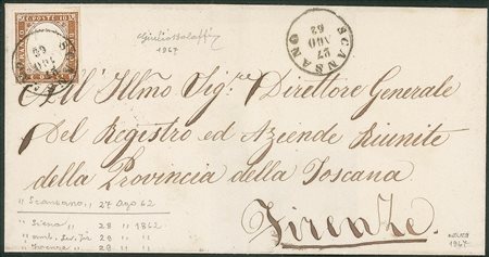 Antichi Stati Italiani - Sardegna - Splendido 10 cent bruno (14Cp)