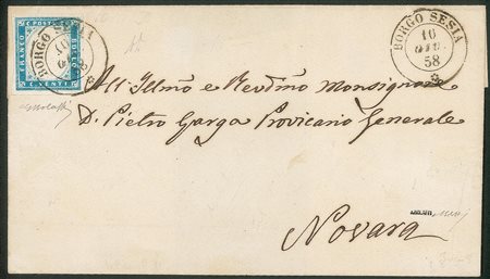 Antichi Stati Italiani - Sardegna - Annullamenti - Borgo Sesia (P.ti 5)