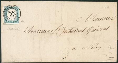 Antichi Stati Italiani - Sardegna - Annullamenti - Guillaumes (Nizza - P.ti 11)