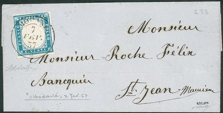 Antichi Stati Italiani - Sardegna - Annullamenti - Modane (P.ti 7)