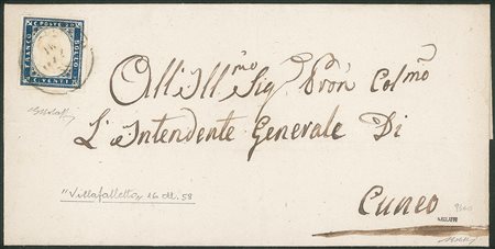 Antichi Stati Italiani - Sardegna - Annullamenti - Villa Falletto (P.ti 7)