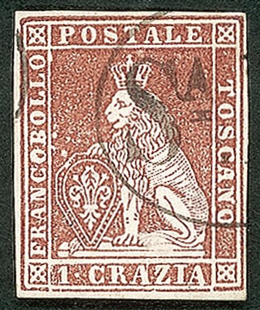 Antichi Stati Italiani - Toscana - Prova d'Archivio - Prova su carta bianca senza filigrana