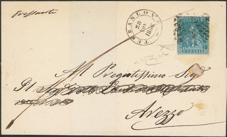 Antichi Stati Italiani - Toscana - Annullamenti - Terranuova (muto a punti P.ti R2)