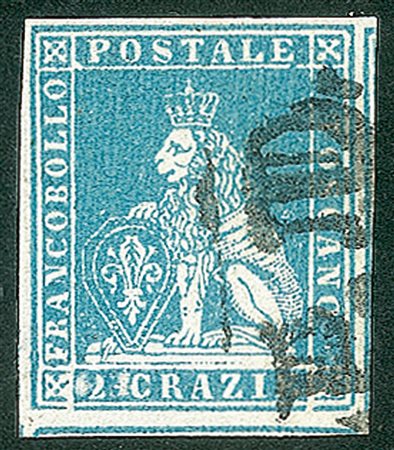 Antichi Stati Italiani - Toscana - Difetti di cliché - 1851 - Splendido esemplare con ampi margini del 2 crazie (5)