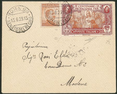 Regno - Vittorio Emanuele III - Propaganda Fide 30 cent (132) + 20 cent Michetti (109)
