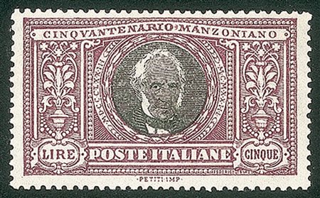 Regno - Vittorio Emanuele III - 1923 - 5 lire Manzoni (156)