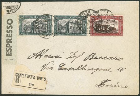 Regno - Vittorio Emanuele III - Milzia 1° emissione coppia 1,25 + 60 cent + 60 + 30 cent (208 + 207)