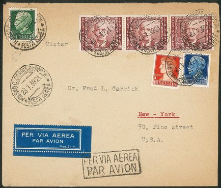 Regno - Vittorio Emanuele III - Impero 3 lire Posta Aerea (115)