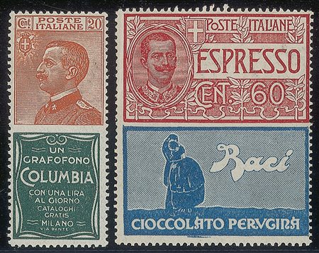 Regno - Vittorio Emanuele III - Servizi - 1924 - Non Emessi - 20 cent + 60 cent Pubblicitari (20/21)